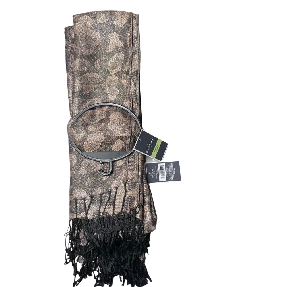 West loop jacquard scarf
